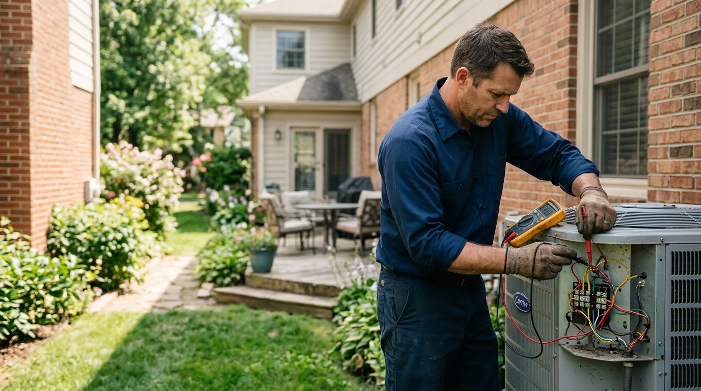 HVAC technician working near Clinton, MD